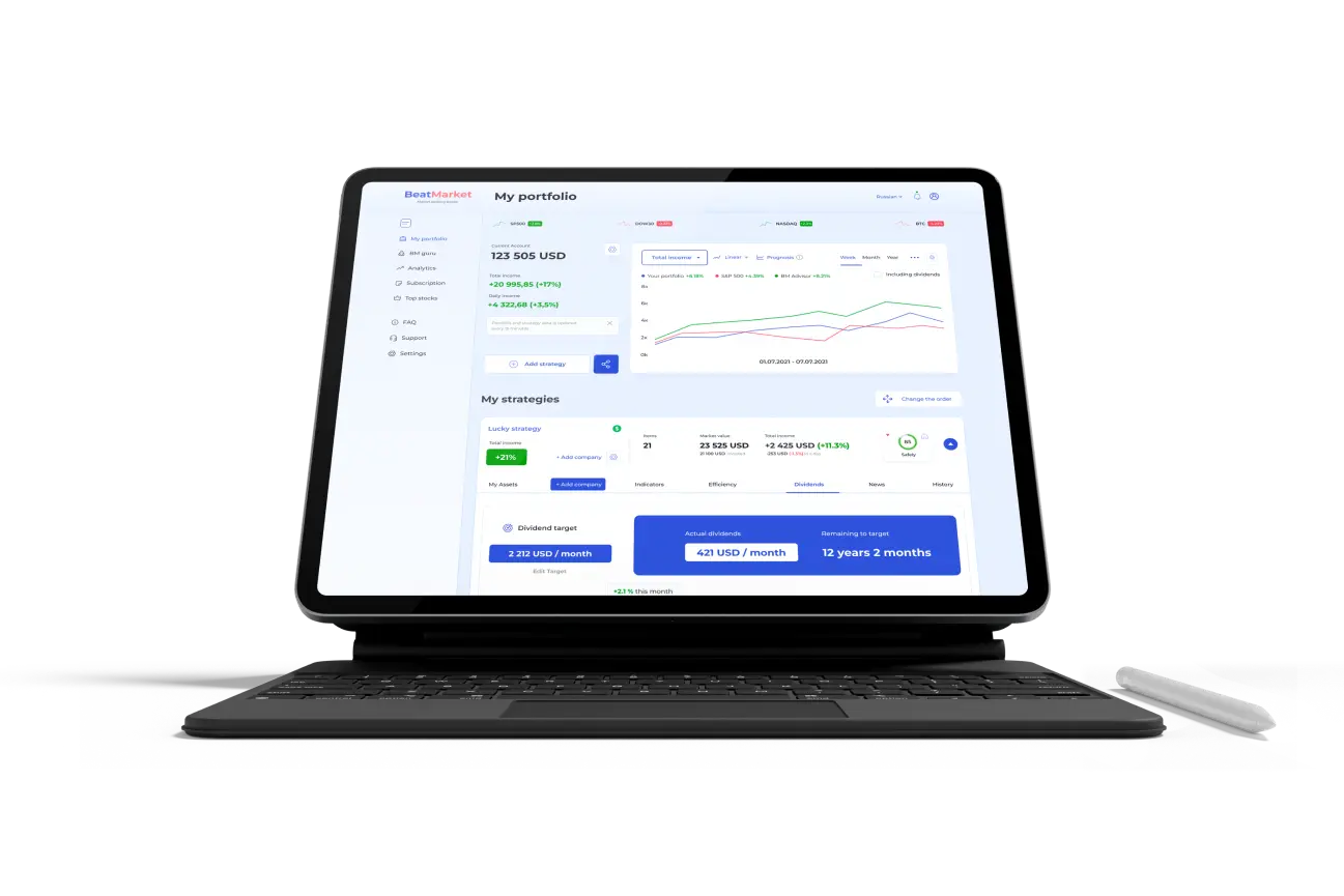 Изображение компьютера с BM Scoring