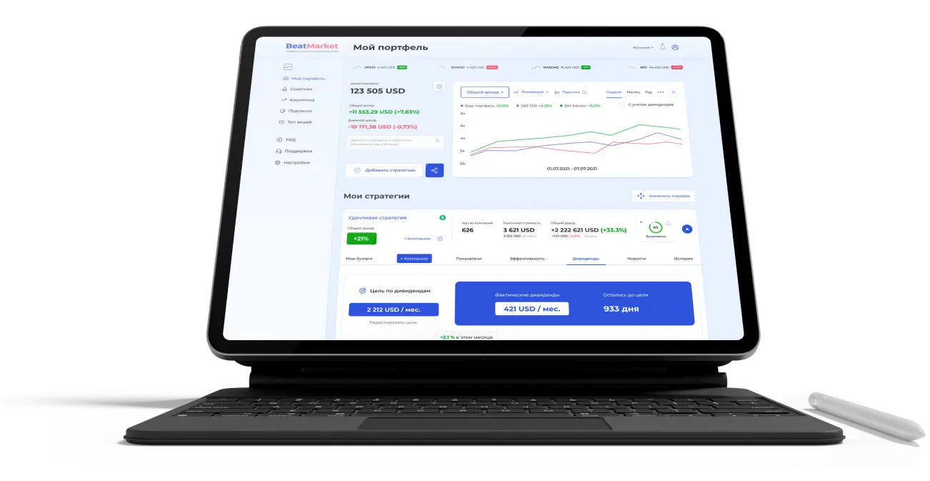 Изображение компьютера с BM Scoring